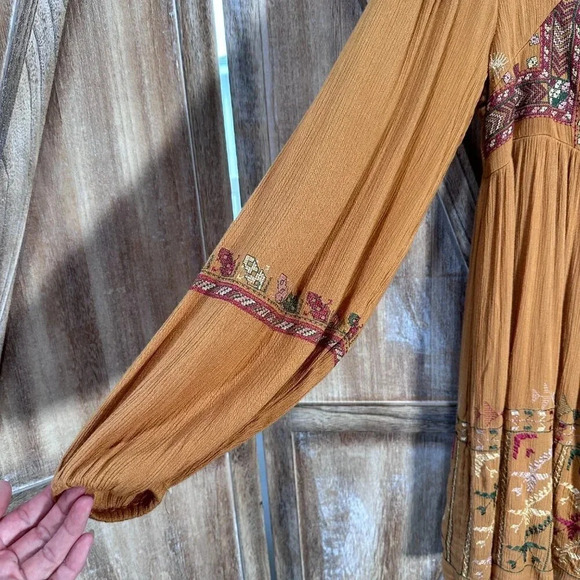 Free People Rhiannon Embroidered Mini Dress - Picture 8 of 9